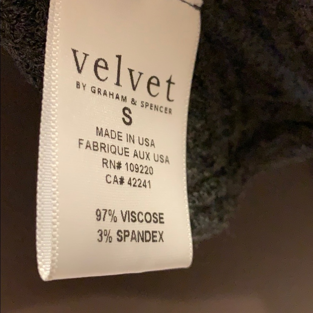 Velvet by Graham & Spencer Cardigan gray small EUC - Picture 3 of 5